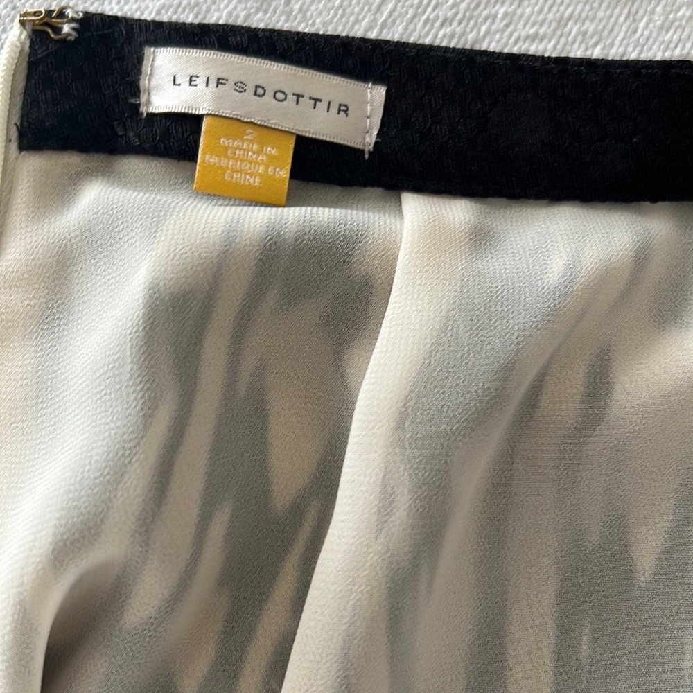 Silk/chiffon asymmetrical skirt